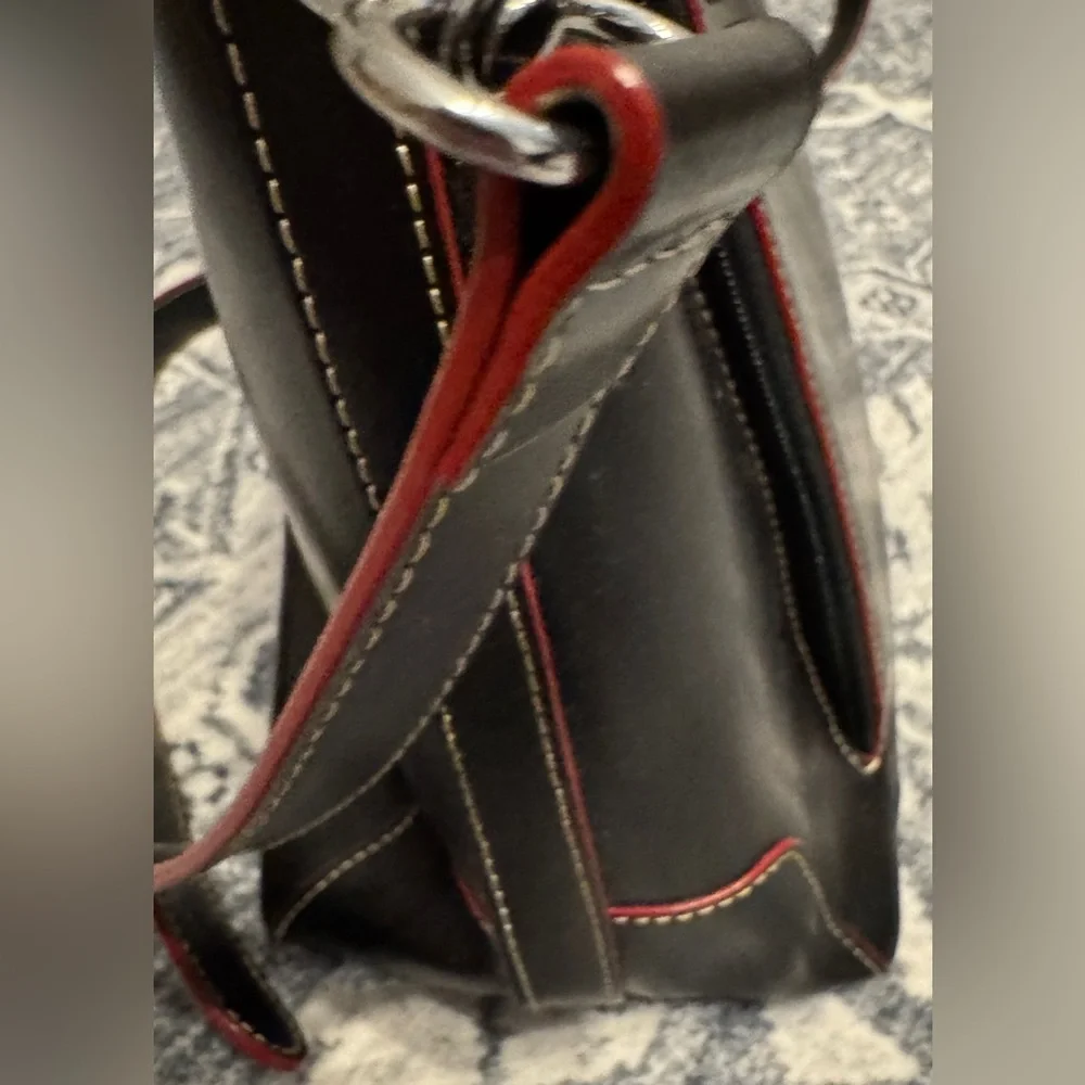 LODIS Black Leather Briefcase Laptop Bag NWOT